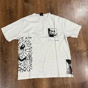 Disney Mickey Mouse Sketch Tee - White and Black